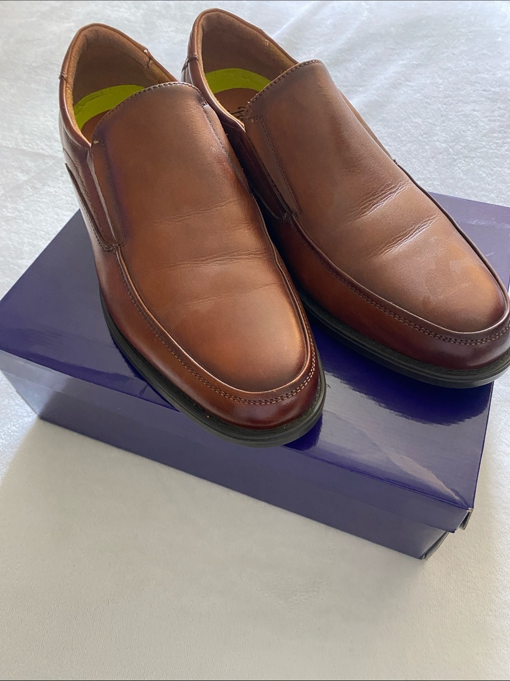 Florsheim Men's Chestnut Brown Leather Slip-On Loafers